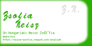 zsofia neisz business card